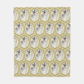 Couverture Polaire Médaillons en bleu et vert pour la Terre