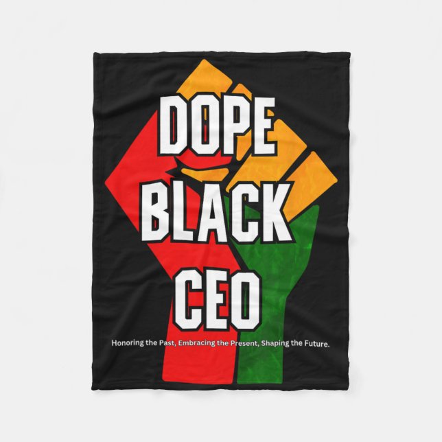 Couverture Polaire Médicament Black Ceo Mois de l'histoire des Noirs  (Devant)
