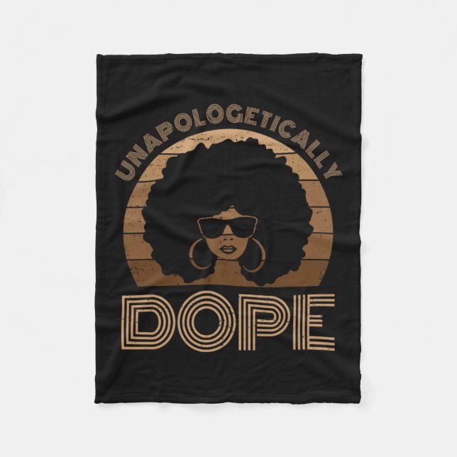 Couverture Polaire Médicament sans apologisme Melanin Afro Queen Blac (Devant)