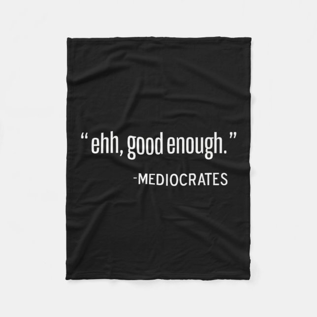 Couverture Polaire Mediocrates Funny Philosophe, Philosophie Citation (Devant)