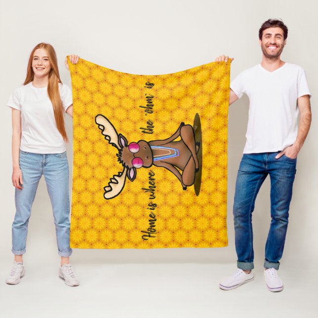 Couverture Polaire Méditer Moose KiniArt (En situation)