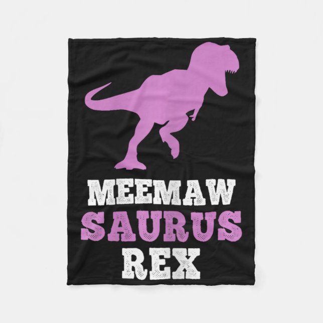 Couverture Polaire Meemaw-saurus Rex Dino Dinosaure Meemawsaurus Drôl (Devant)