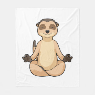 Couverture Polaire Meerkat à la méditation de Yoga