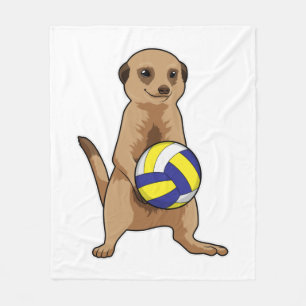 Couverture Polaire Meerkat avec volleyball