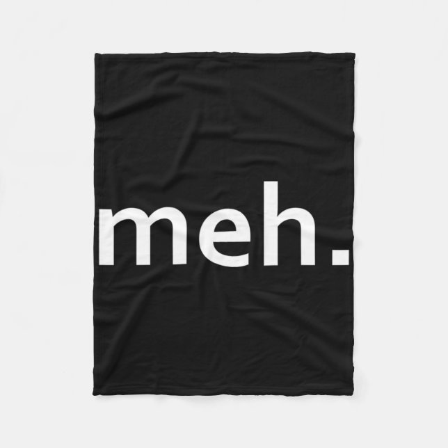 Couverture Polaire Meh. Jeu vidéo Cool Geek amusant Nerd1 (Devant)