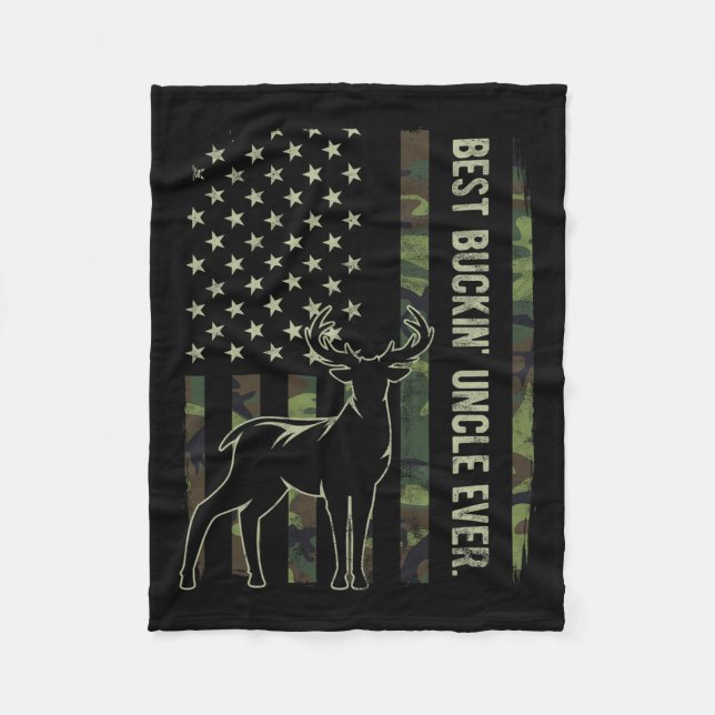 Couverture Polaire Meilleur Boukine' Uncle Jamais Camion Drapeau Amér (Devant)