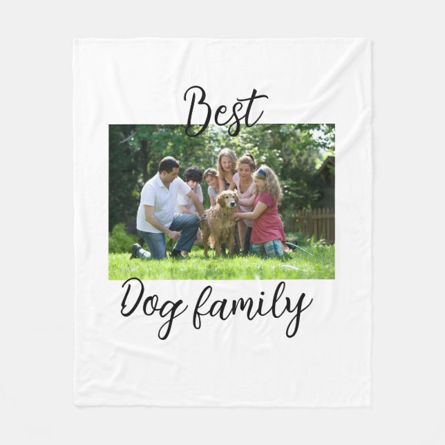 Couverture Polaire Meilleur chien famille maman papa animal ami anima (Devant)