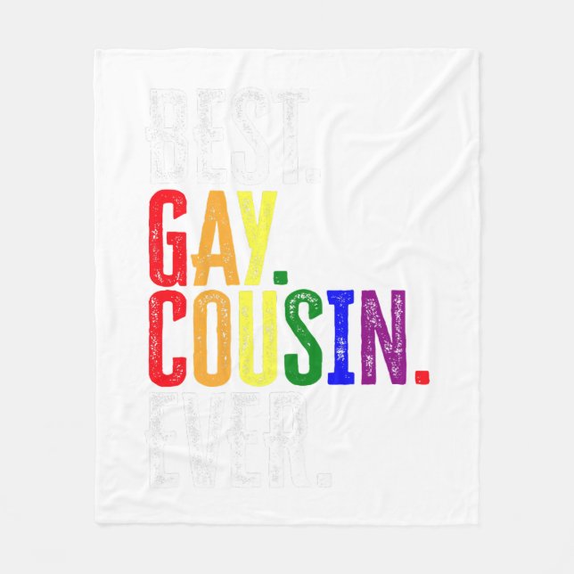 Couverture Polaire Meilleur Cousin Gay Ever Fierté LGBT Gay Cousin Ca (Devant)