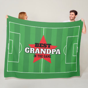 Couverture Polaire Meilleur dans le jeu Soccer cadeau personnalisé