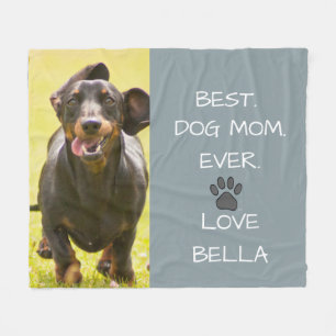 Couverture Polaire Meilleur.Maman de chien.Jamais. Doxie Love Nom Pho
