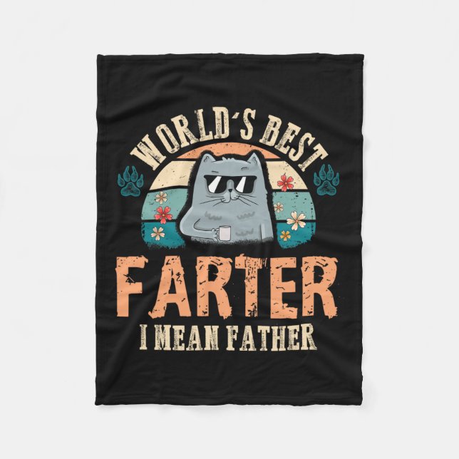 Couverture Polaire Meilleur Monde Plus Loin Je Veux Dire Père Meilleu (Devant)