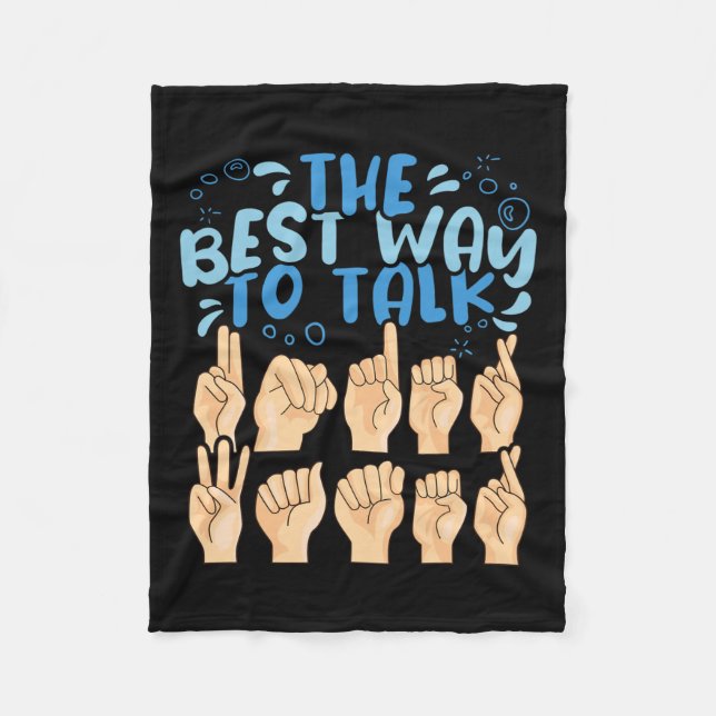 Couverture Polaire Meilleur Moyen De Parler Sous L'Eau Asl Signal Amé (Devant)