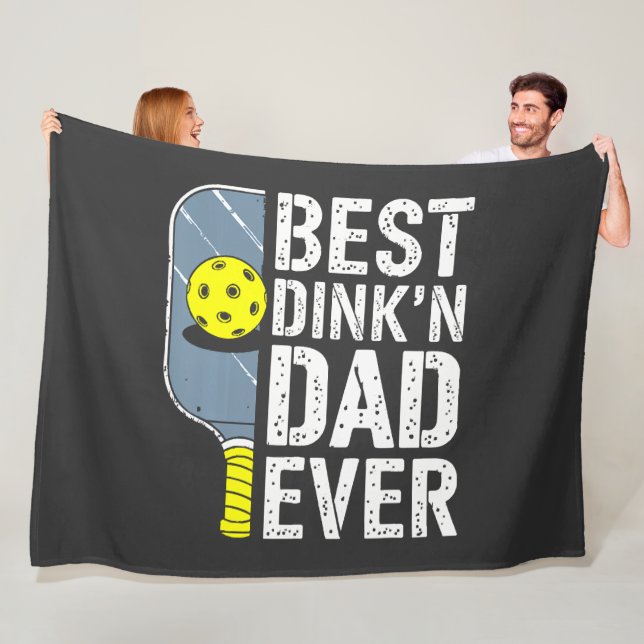 Couverture Polaire Meilleur Papa Dink'N Ever Pickleball (En situation)