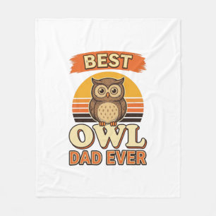 Couverture Polaire Meilleur Papa Hibou Jamais Design de Chemise de Gr