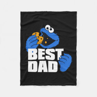 Couverture Polaire Meilleur Papa Monstre Bleu Amateur de Biscuits Drô