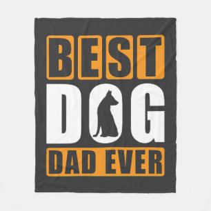 Couverture Polaire Meilleur papa pour chien de tous les temps