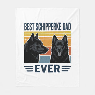 Couverture Polaire Meilleur Papa Schipperke Jamais Design Vectoriel R