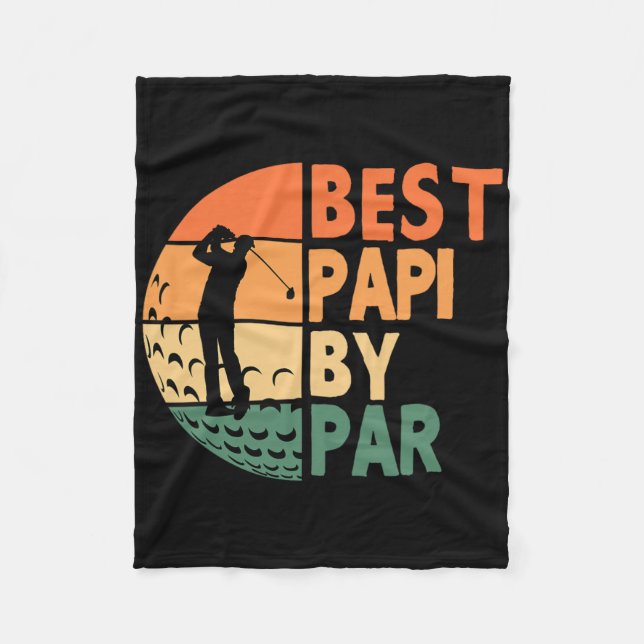 Couverture Polaire Meilleur Papi Par Golfing Drôle de Golf Golfeur  (Devant)