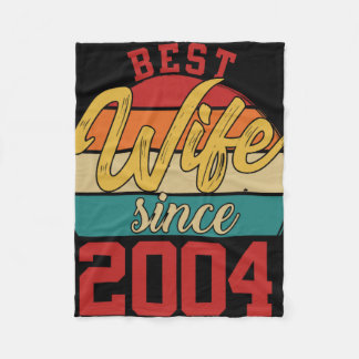 Couverture Polaire Meilleure femme depuis 2004 Epic Couple 20e Mariag