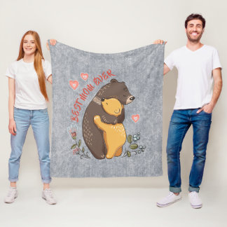 Couverture Polaire Meilleure idée cadeau de maman, cadeau de jour de
