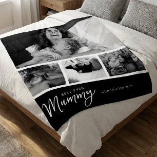 Couverture Polaire Meilleure Maman Collage Photo