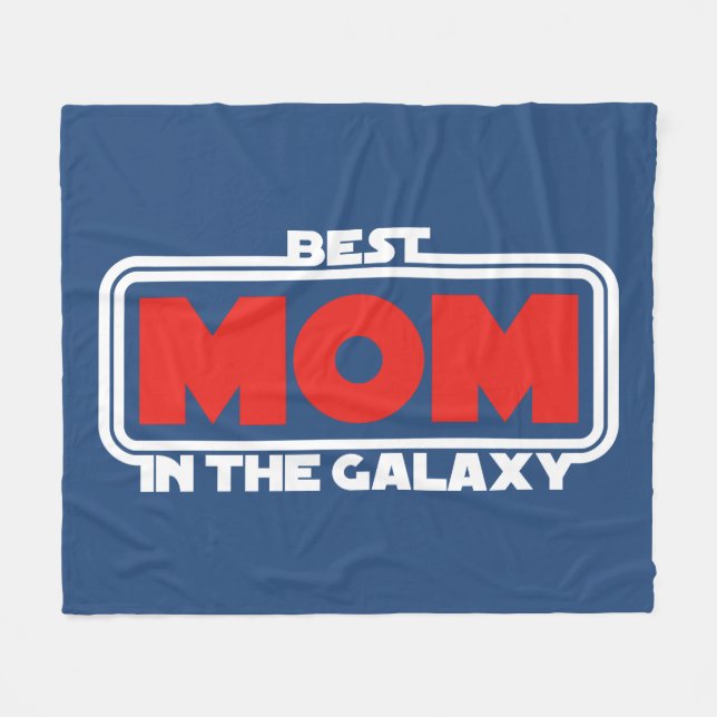 Couverture Polaire Meilleure maman dans la Galaxie (Devant (Horizontal))