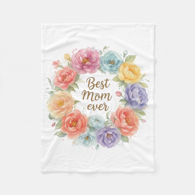 Couverture Polaire Meilleure maman ever  (Devant)