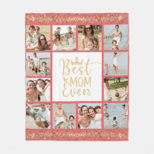 Couverture Polaire Meilleure Maman Ever 12 Photo Collage Jeter Oreill