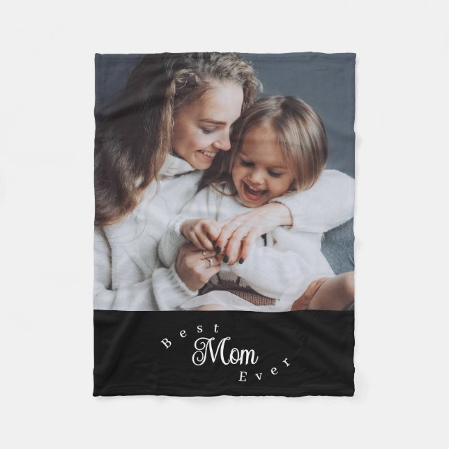 Couverture Polaire Meilleure Maman Moderne Simple Photo (Devant)