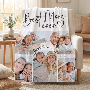 Couverture Polaire Meilleure Maman Personnalisée avec Photo