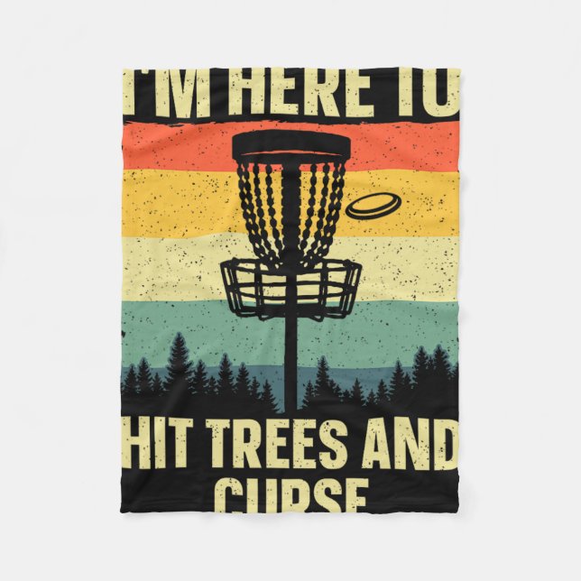 Couverture Polaire Meilleure œuvre d'art de golf à disque pour hommes (Devant)