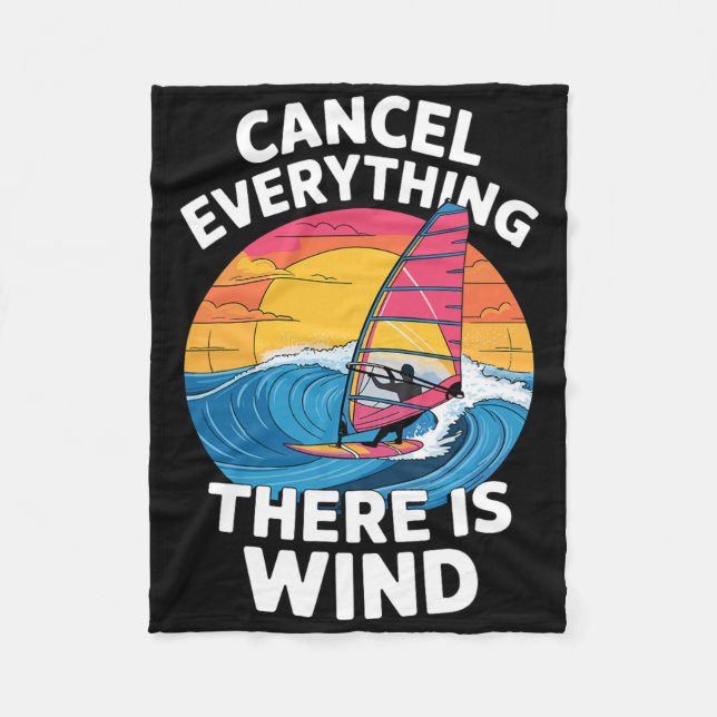 Couverture Polaire Meilleure œuvre d'art de windsurf pour hommes femm (Devant)