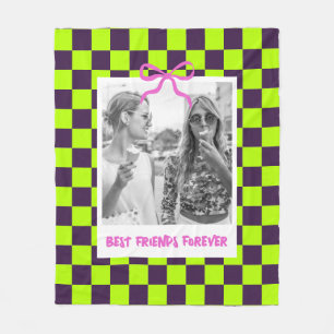 Couverture Polaire Meilleures amies Anniversaire Photo personnalisée 
