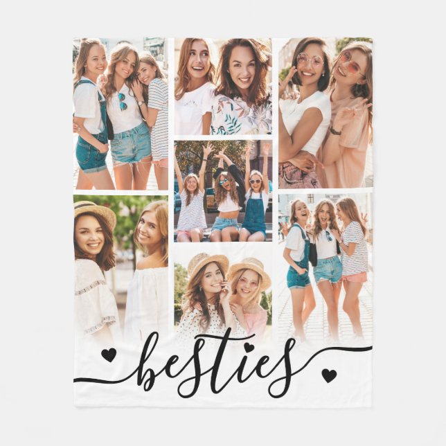 Couverture Polaire Meilleures Amies Copines Photo (Devant)