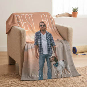 Couverture Polaire Meilleurs amis animaux PhotoPop