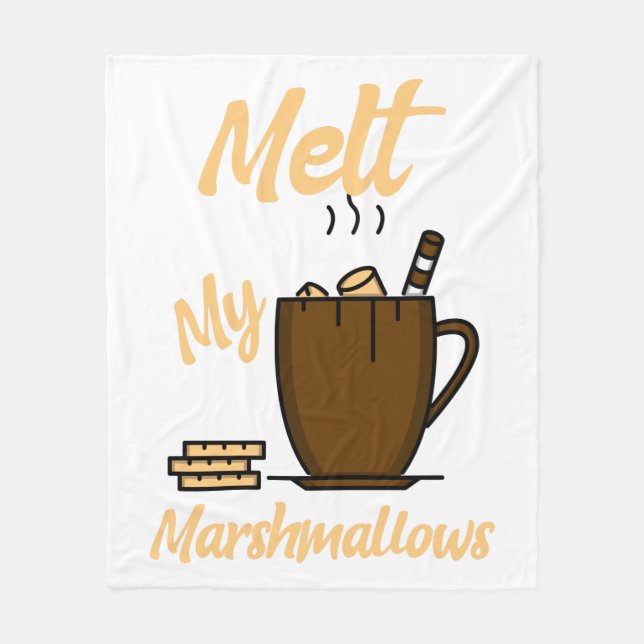 Couverture Polaire Melt My Marshmallows (Devant)
