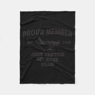 Couverture Polaire Membre fier du club Juste en train de reposer mes