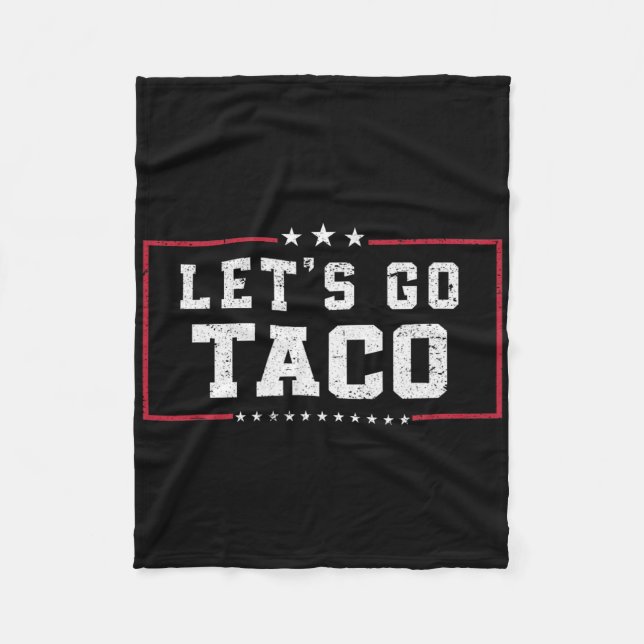 Couverture Polaire Mème amusant Allons Taco (Devant)