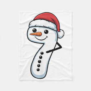 Couverture Polaire Mème de Noël de couple bonhomme de neige 67 - Numé