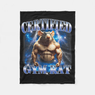 Couverture Polaire Mème de rat de gym certifié Fitness Bodybuilding G