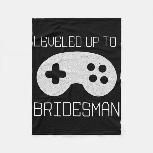 Couverture Polaire Mème de réalisation de Gamer Bridesman Level Up  (Devant)