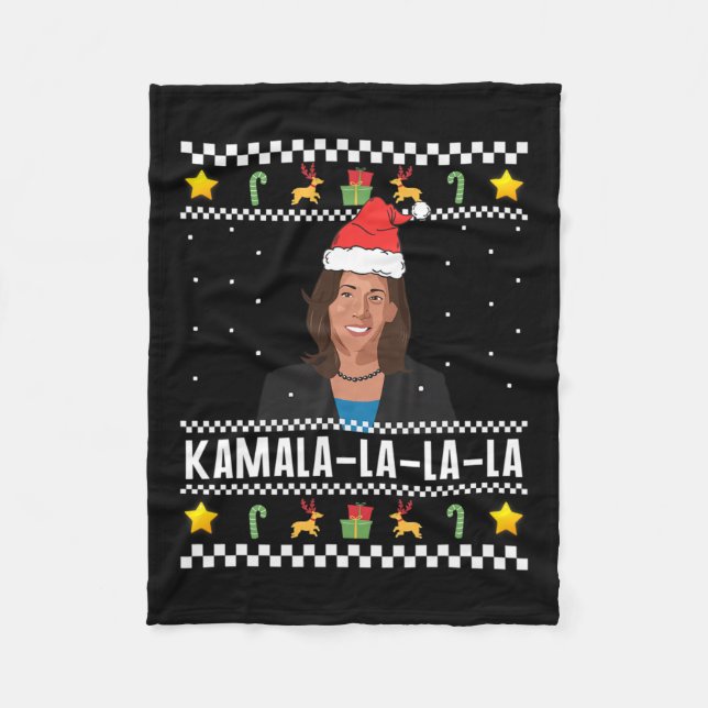 Couverture Polaire Mème père Noël Ugly Christmas Sweater (Devant)