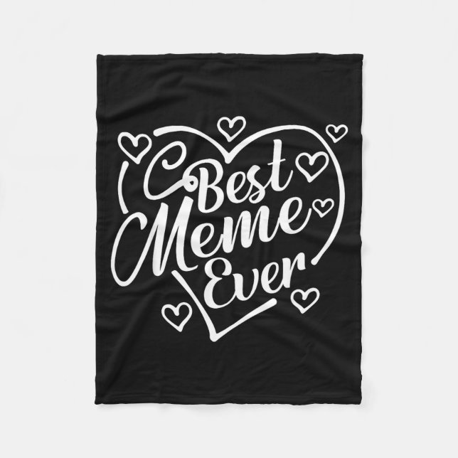 Couverture Polaire Meme shirt funny heart shape grandma mother's day  (Devant)