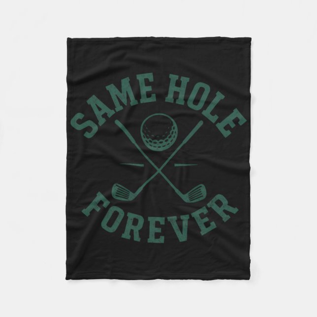 Couverture Polaire Même trou pour toujours pour le marié de la fête d (Devant)