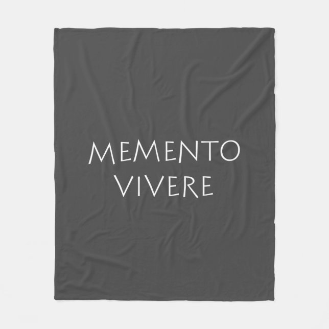 Couverture Polaire Memento vivere (Devant)