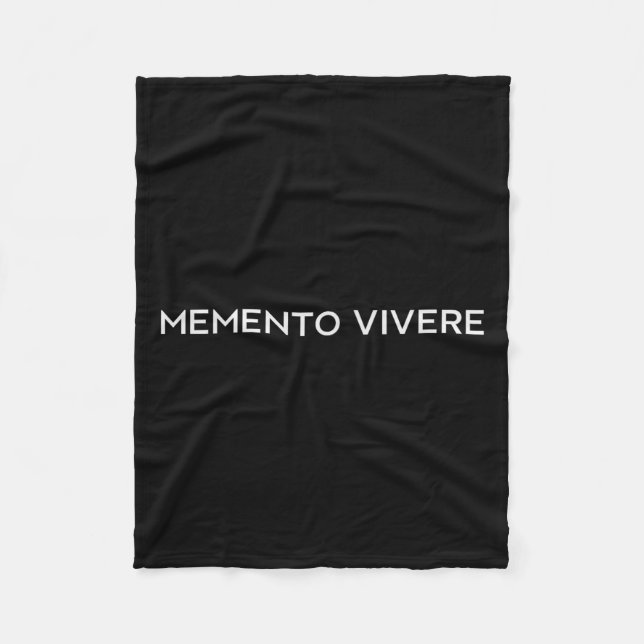 Couverture Polaire Memento Vivere Se Souvient De Vivre Philosophie La (Devant)
