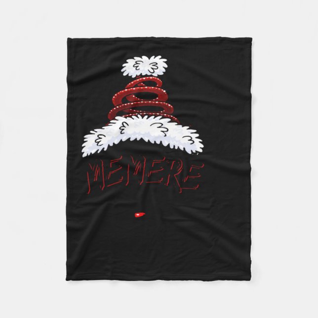 Couverture Polaire Memere Claus Xmas Happy New Santa Claus Merry Chri (Devant)