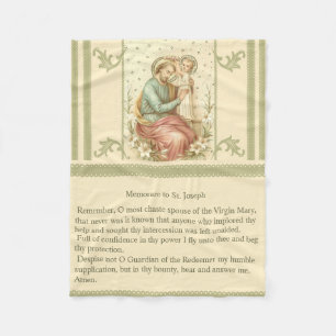 Couverture Polaire Memorare de St Joseph