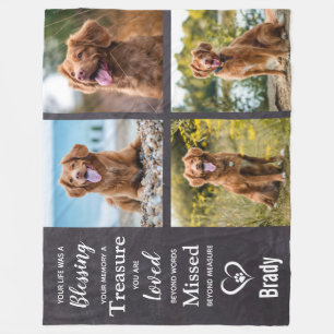 Couverture Polaire Mémoriaux de la perte des animaux de compagnie Kee