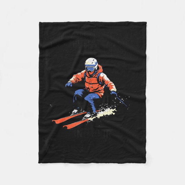 Couverture Polaire Men Still Go Skiing In Their Eighties Funny Snow S (Devant)